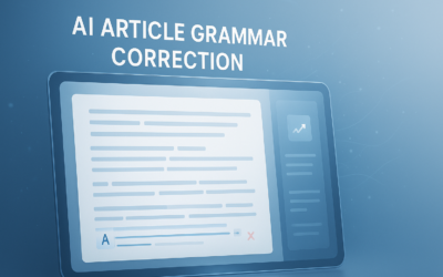 AI Article Grammar Correction Guide for Better Writing
