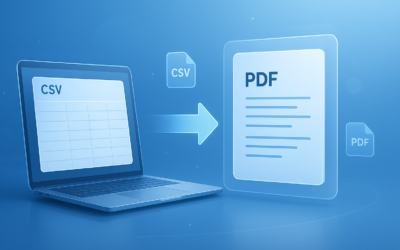 CSV to PDF Converter: Turn Spreadsheets Into PDFs Fast