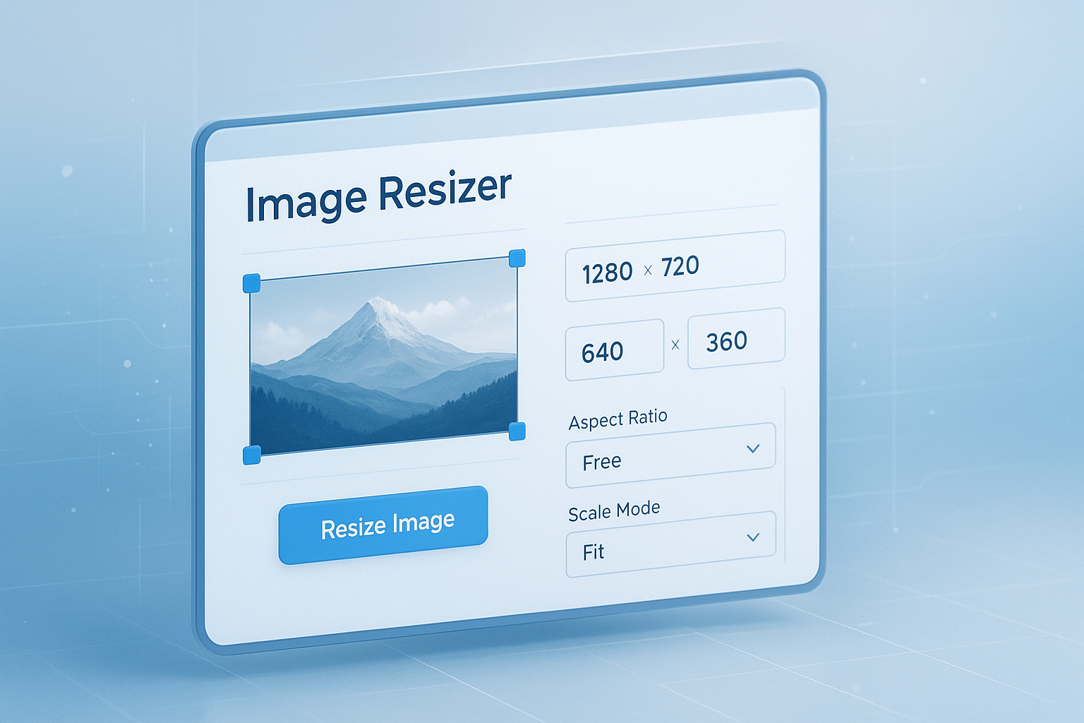 Image Resizer Tool: Resize Images Online Fast