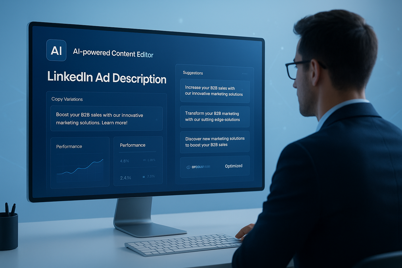 AI LinkedIn Ads Descriptions: Best Practices and Examples