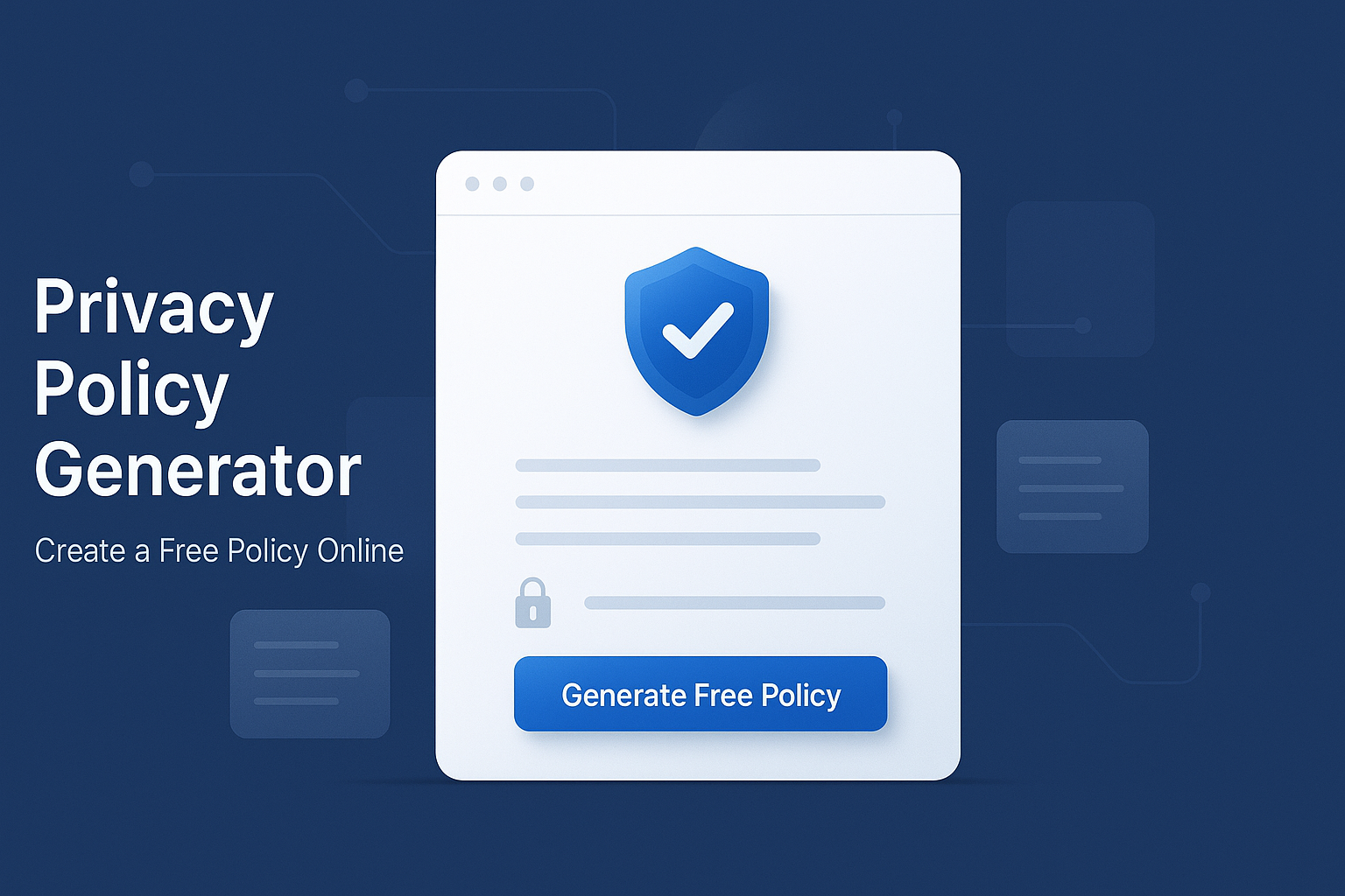 Privacy Policy Generator: Create a Free Policy Online