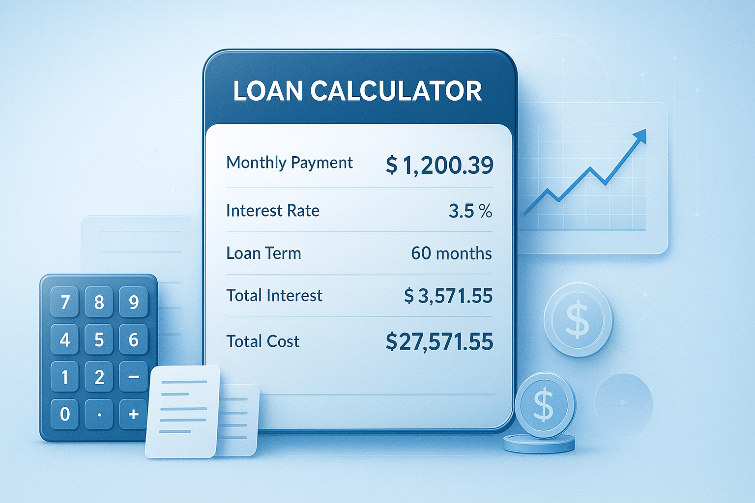 Loan Calculator: Estimate Monthly Payments, Interest, and Total Cost